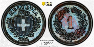 1912 B 1 Rap MS63BN