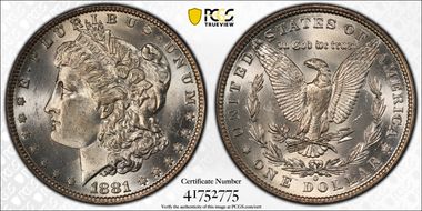 1881-O $1 MS63