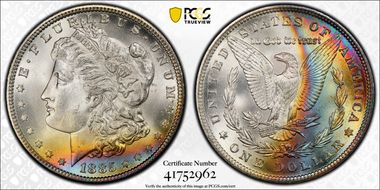 1885 $1 MS64