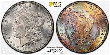 1885 $1 MS62