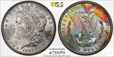 1887 $1 MS65