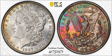1887 $1 MS64