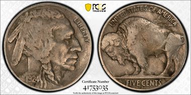 1924-S 5C VF25