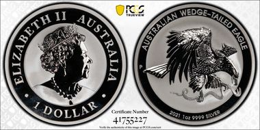 2021-P $1 Wedge-Tailed Eagle MS68