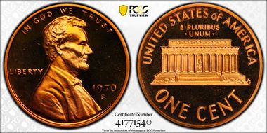 1970-S 1C Large Date PR69DCAM