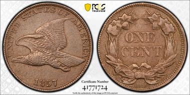 1857 1C Flying Eagle N1