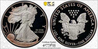 2012-W $1 Silver Eagle PR67DCAM