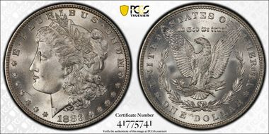 1883 $1 MS66