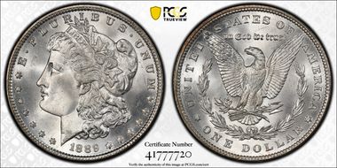 1889 $1 MS66+