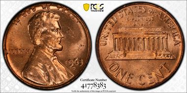1963-D 1C MS64RD