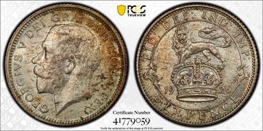 1926 6D S-4025 Wide Rim MS65