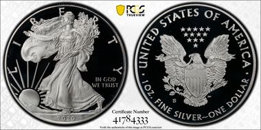2020-S $1 Silver Eagle Limited Edition Proof Set PR69DCAM
