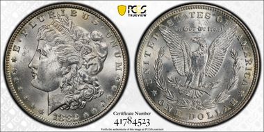 1882 $1 MS63