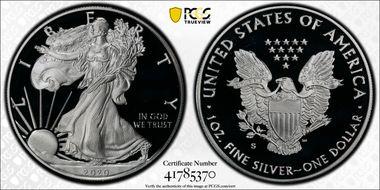 2020-S $1 Silver Eagle PR69DCAM