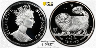 1997-PM Crown Long-Haired Smoke Cat/Ag KM-774a PR1DCAM