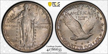 1918-S 25C MS62