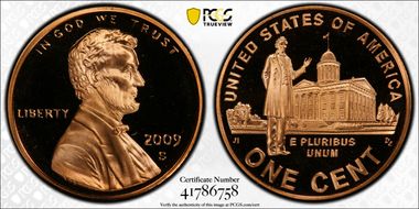 2009-S 1C Lincoln-Professional PR69DCAM