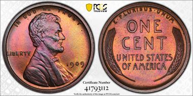 1909 1C Lincoln PR66+ BN