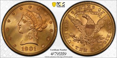 1901-S $10 MS65