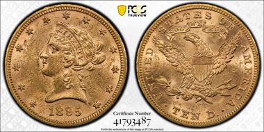 1895 $10 MS61