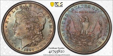 1890 $1 MS65+