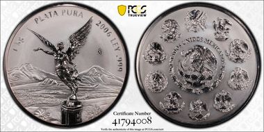 2006-Mo Kilo Libertad Silver MS68