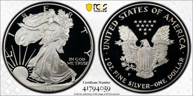 1993-P $1 Silver Eagle PR69DCAM