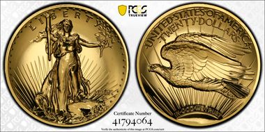 2009 $20 Ultra High Relief MS67PL