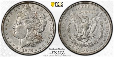 1878 7TF $1 Reverse of 1879 XF45