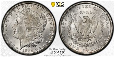1884-CC $1 MS62