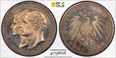 1903-A 5 Mk Marriage J-159 PR63CAM