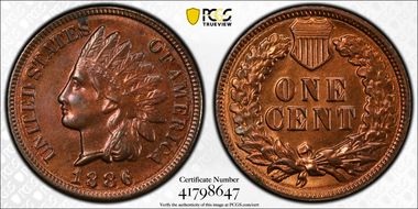 1886 1C Type 2 MS64RB