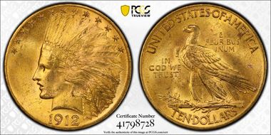 1912 $10 MS64+