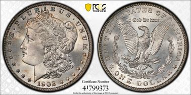 1902 $1 MS67+