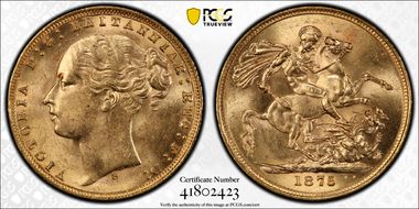 1875-S Sov S-3858A St. George MS63