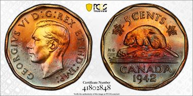 1942 5C Tombac MS65