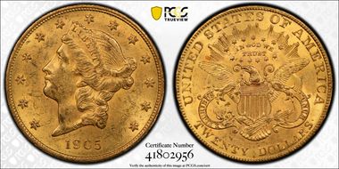1905 $20 MS61