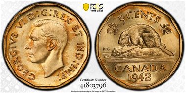 1942 5C Tombac MS64