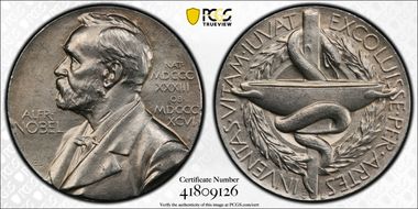 (1989)P10 Medal Alfred Nobel Medicine Ag Nominating Committee SP64