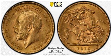 1915 1/2 Sov S-4006 MS65