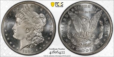 1881-S $1 MS67