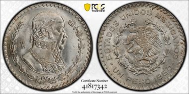 1960-Mo Peso KM-459 MS66