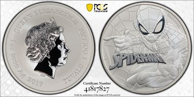 2017 $1 Spider-Man MS70