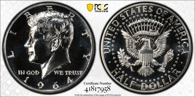 1964 50C Accented Hair PR67