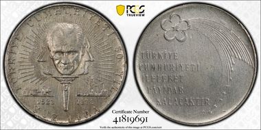 1973 100 L 50th Ann. of Republic N1