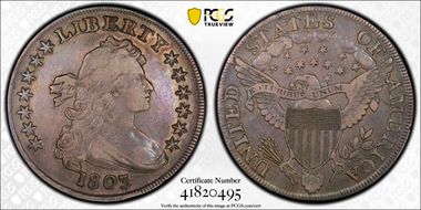 1803 $1 BB-255 VF30