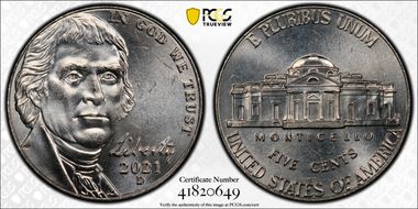 2021-D 5C Early Find MS64FS