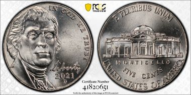 2021-D 5C Early Find MS65FS