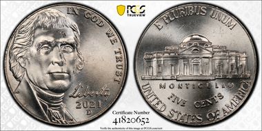 2021-D 5C Early Find MS65FS