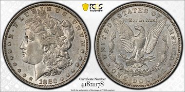 1880 $1 XF45